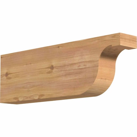 Ekena Millwork Del Monte Smooth Rafter Tail, Western Red Cedar, 3 1/2"W x 8"H x 24"L RFT04X08X24DEL00SWR